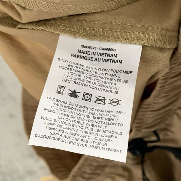 Nike Tech Woven Oversized Pants Mens Medium Beige Skate Wide Leg Stretch HM7158 - Picture 13 of 16